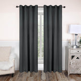 Rod Pocket Room Darkening Solid Blackout Curtains, Set of 2 - Blackout Curtains by Superior