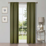 Rod Pocket Room Darkening Solid Blackout Curtains, Set of 2 - Blackout Curtains by Superior