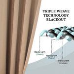 Rod Pocket Room Darkening Solid Blackout Curtains, Set of 2 - Blackout Curtains by Superior