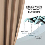 Rod Pocket Room Darkening Solid Blackout Curtains, Set of 2 - Blackout Curtains by Superior