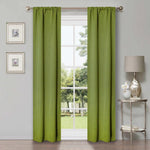 Rod Pocket Room Darkening Solid Blackout Curtains, Set of 2 - Blackout Curtains by Superior