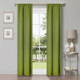 Rod Pocket Room Darkening Solid Blackout Curtains, Set of 2 - Blackout Curtains by Superior
