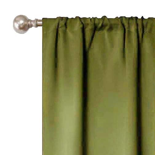 Rod Pocket Room Darkening Solid Blackout Curtains, Set of 2 - Blackout Curtains by Superior