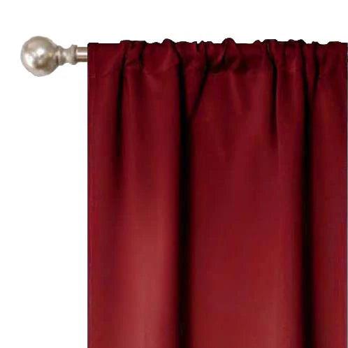 Rod Pocket Room Darkening Solid Blackout Curtains, Set of 2 - Blackout Curtains by Superior