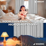 Rod Pocket Room Darkening Solid Blackout Curtains, Set of 2 - Blackout Curtains by Superior