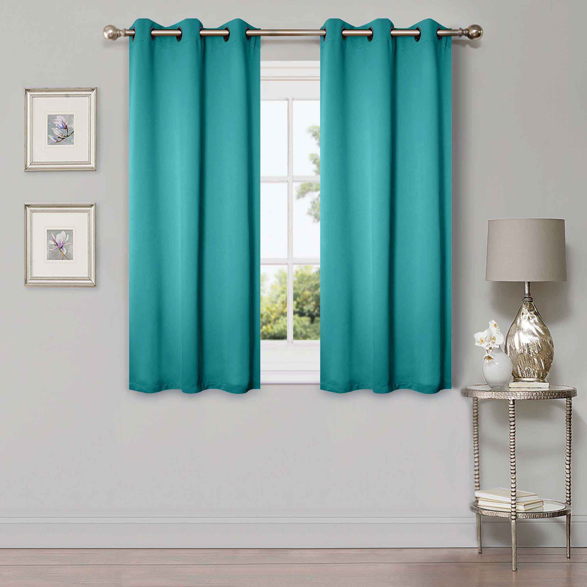 Rod Pocket Room Darkening Solid Blackout Curtains, Set of 2 - Blackout Curtains by Superior