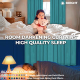 Rod Pocket Room Darkening Solid Blackout Curtains, Set of 2 - Blackout Curtains by Superior