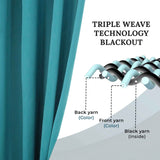 Rod Pocket Room Darkening Solid Blackout Curtains, Set of 2 - Blackout Curtains by Superior