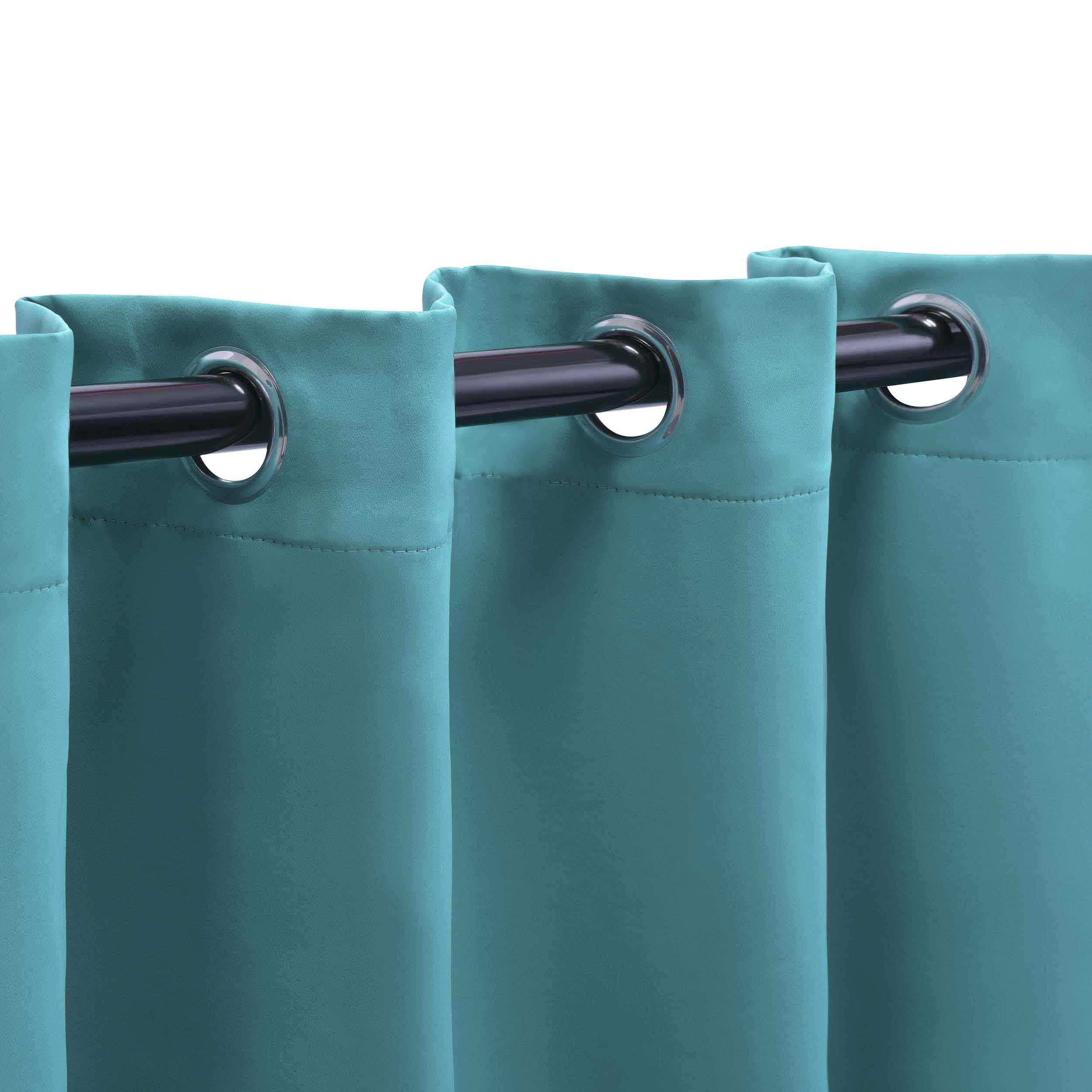 Rod Pocket Room Darkening Solid Blackout Curtains, Set of 2 - Blackout Curtains by Superior