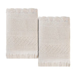 Rolla Cotton Geometric Jacquard Plush Absorbent Bath Sheet Set of 2 - Bath Sheet by Superior