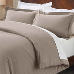 Rome Flannel Cotton Fuzzy Warm Solid Duvet Cover Set - Duvet Cover Set by Superior