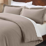 Rome Flannel Cotton Fuzzy Warm Solid Duvet Cover Set - Duvet Cover Set by Superior