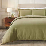 Rome Flannel Cotton Fuzzy Warm Solid Duvet Cover Set - Duvet Cover Set by Superior