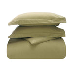 Rome Flannel Cotton Fuzzy Warm Solid Duvet Cover Set - Duvet Cover Set by Superior