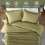 Rome Flannel Cotton Fuzzy Warm Solid Duvet Cover Set - Duvet Cover Set by Superior