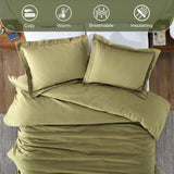Rome Flannel Cotton Fuzzy Warm Solid Duvet Cover Set - Duvet Cover Set by Superior