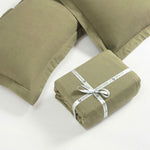 Rome Flannel Cotton Fuzzy Warm Solid Duvet Cover Set - Duvet Cover Set by Superior