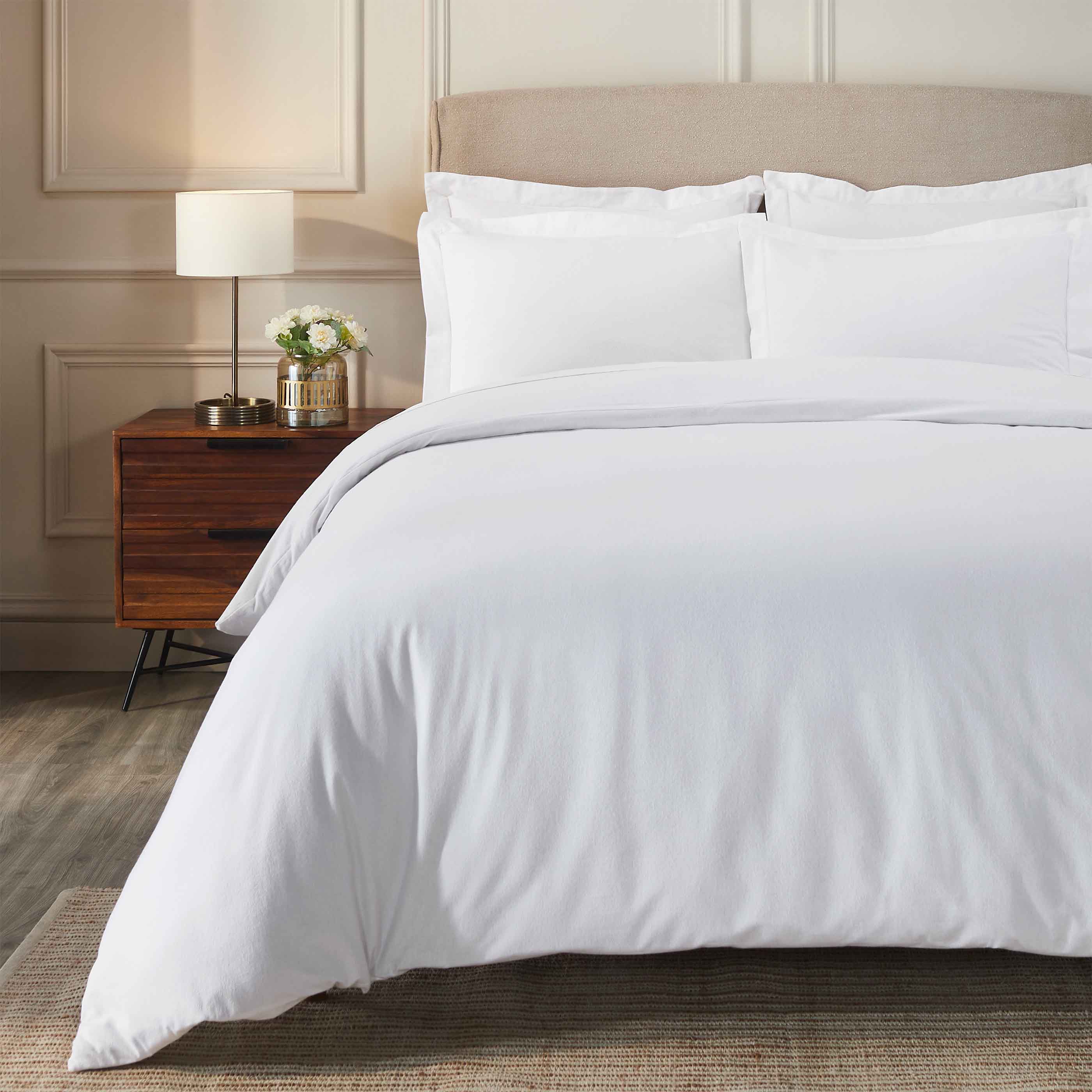 Rome Flannel Cotton Fuzzy Warm Solid Duvet Cover Set - Duvet Cover Set by Superior