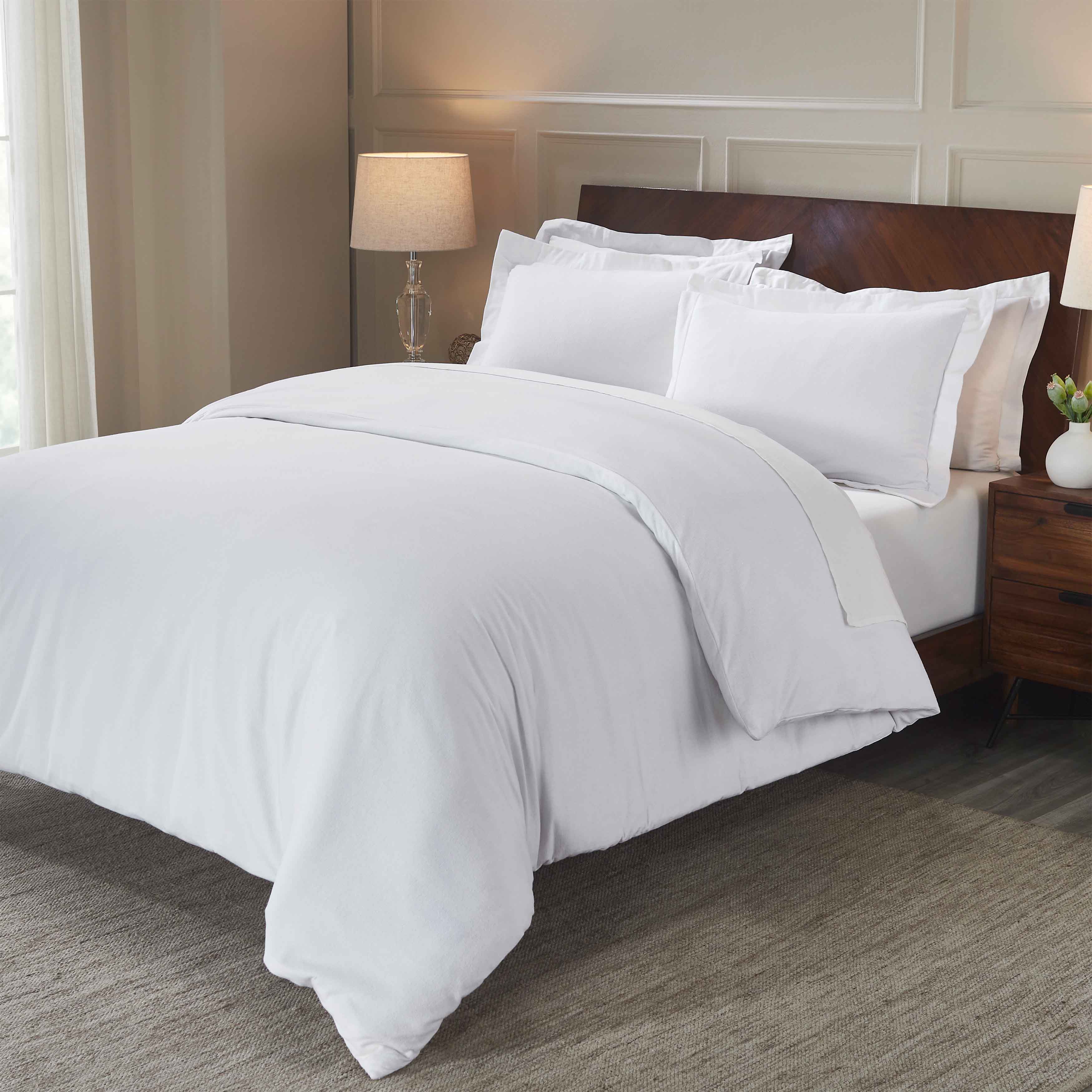 Rome Flannel Cotton Fuzzy Warm Solid Duvet Cover Set - Duvet Cover Set by Superior