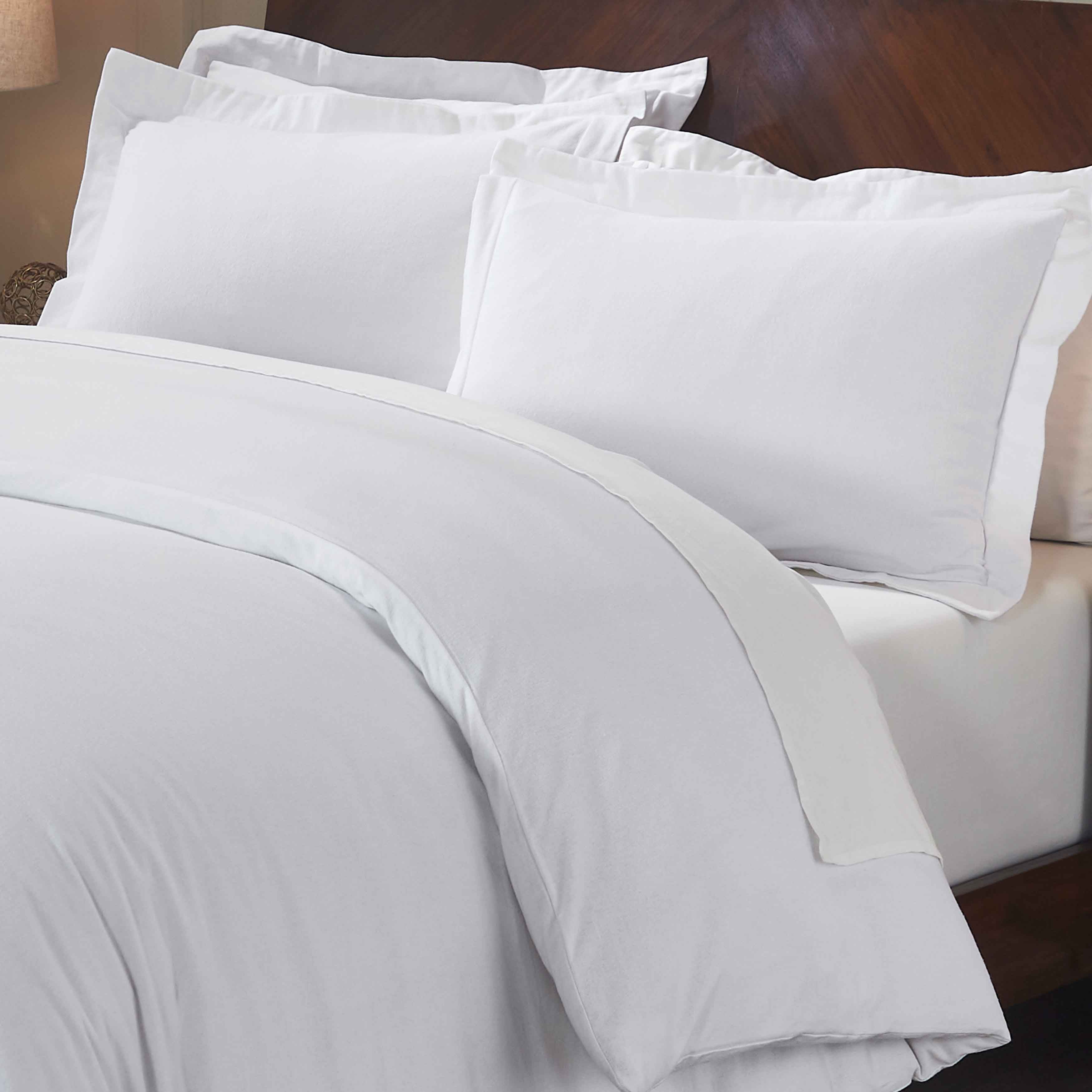 Rome Flannel Cotton Fuzzy Warm Solid Duvet Cover Set - Duvet Cover Set by Superior