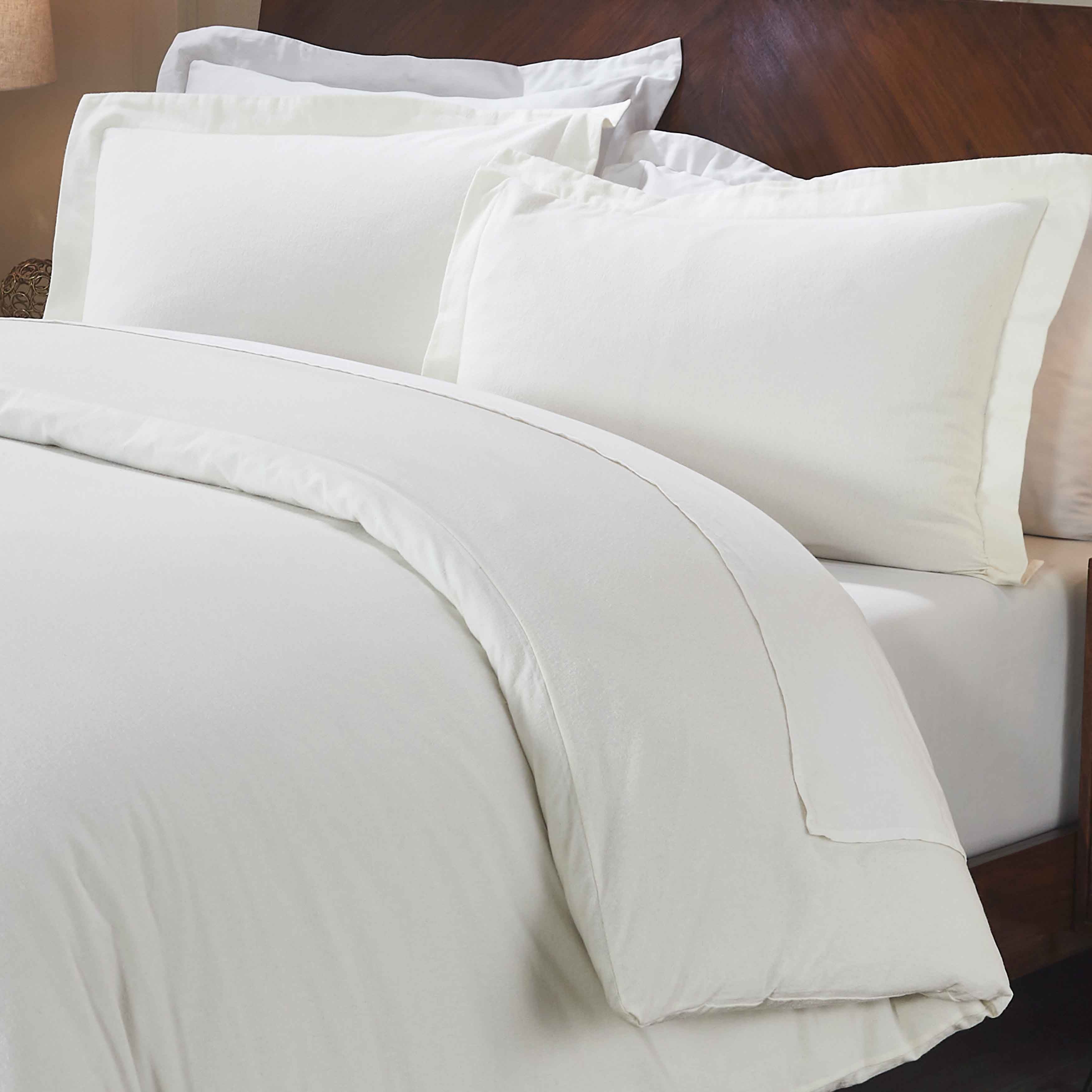 Rome Flannel Cotton Fuzzy Warm Solid Duvet Cover Set - Duvet Cover Set by Superior