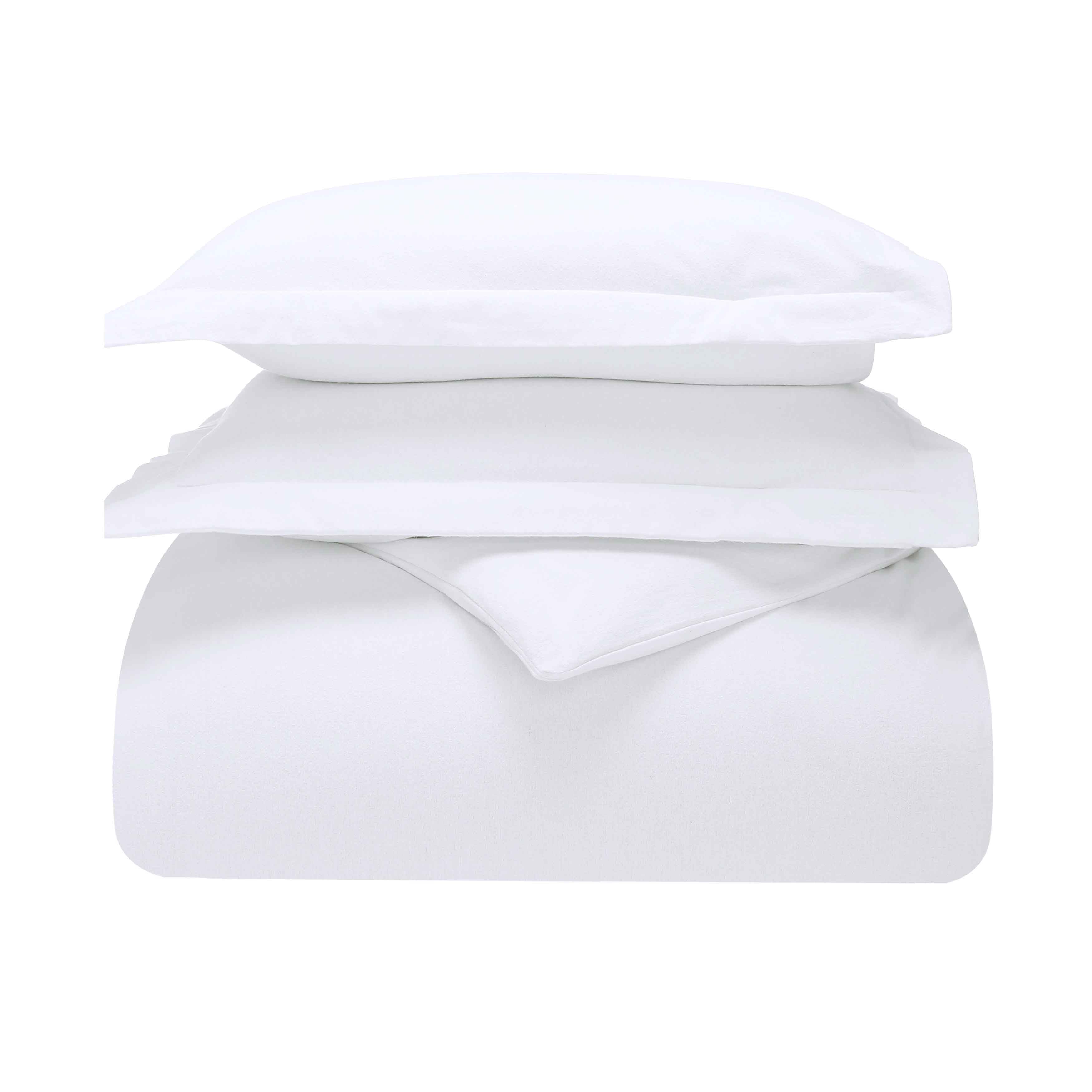 Rome Flannel Cotton Fuzzy Warm Solid Duvet Cover Set - Duvet Cover Set by Superior