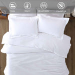 Rome Flannel Cotton Fuzzy Warm Solid Duvet Cover Set - Duvet Cover Set by Superior