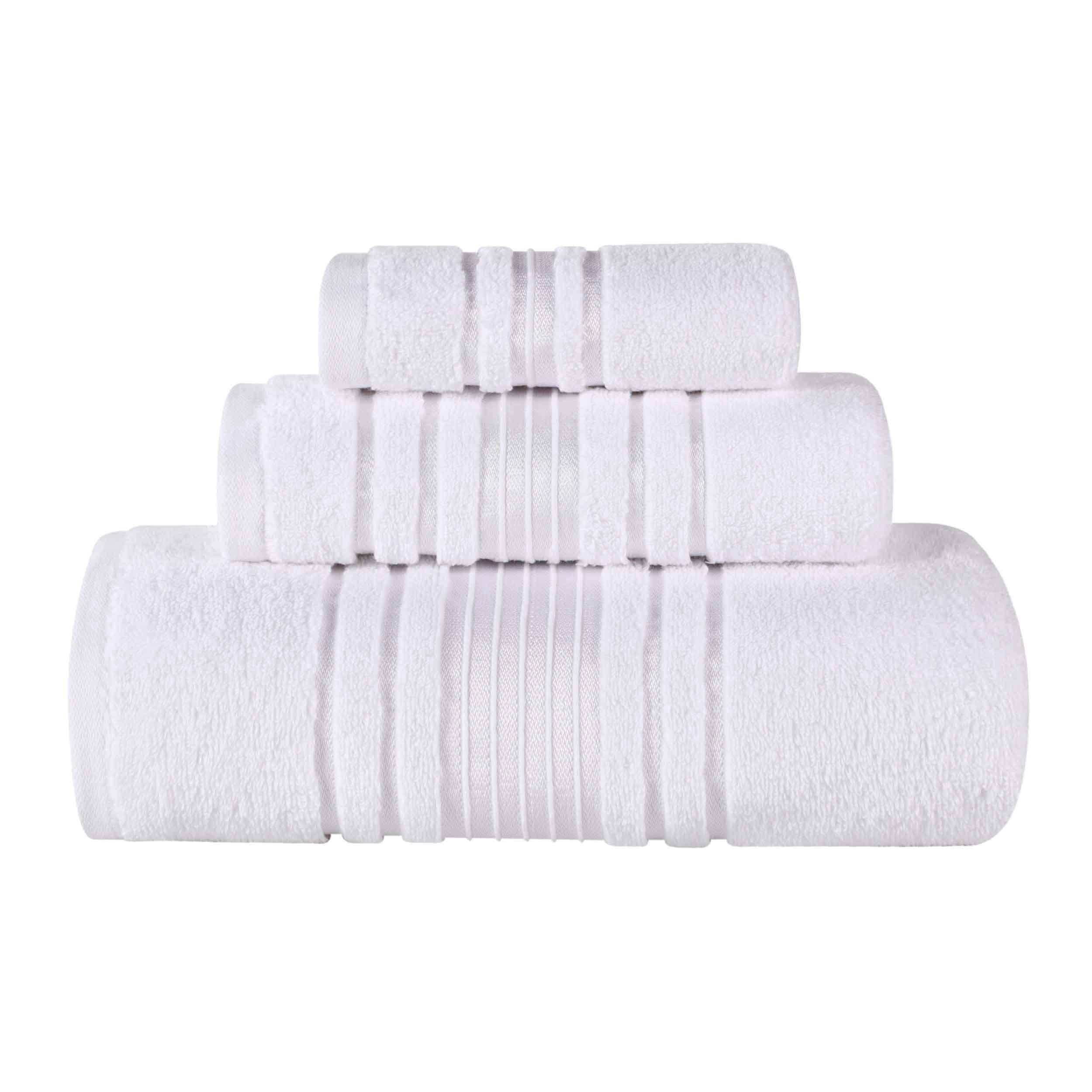Sadie Zero Twist Cotton Solid Absorbent 3 Piece Towel Set - Towel Set by Superior