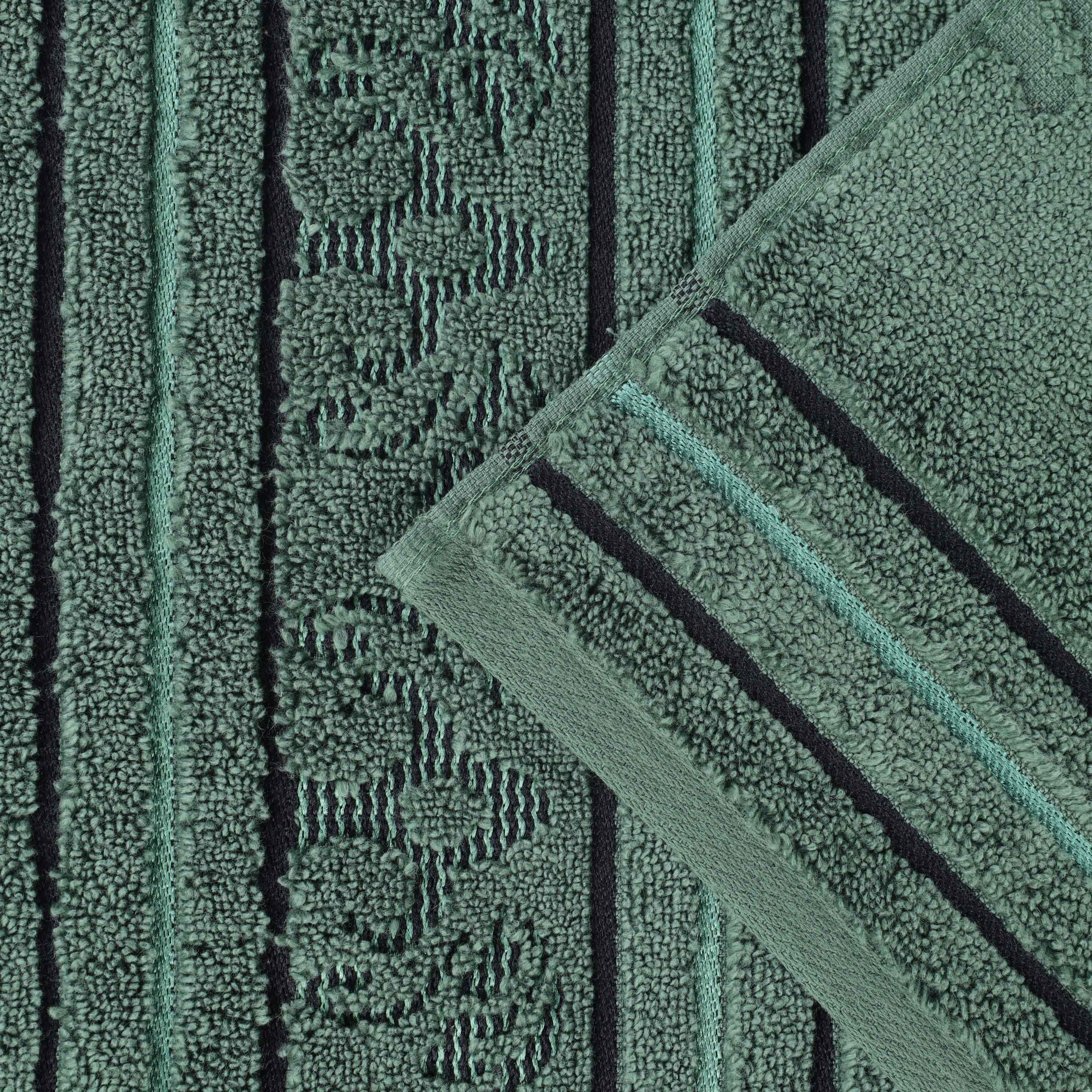 Sadie Zero Twist Cotton Solid and Jacquard Floral 8 Piece Towel Set - Towel Set by Superior Brand