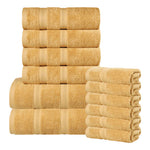Smart Dry Zero Twist Cotton Medium Weight 12 Piece Assorted Towel Set - Towel Set by Superior