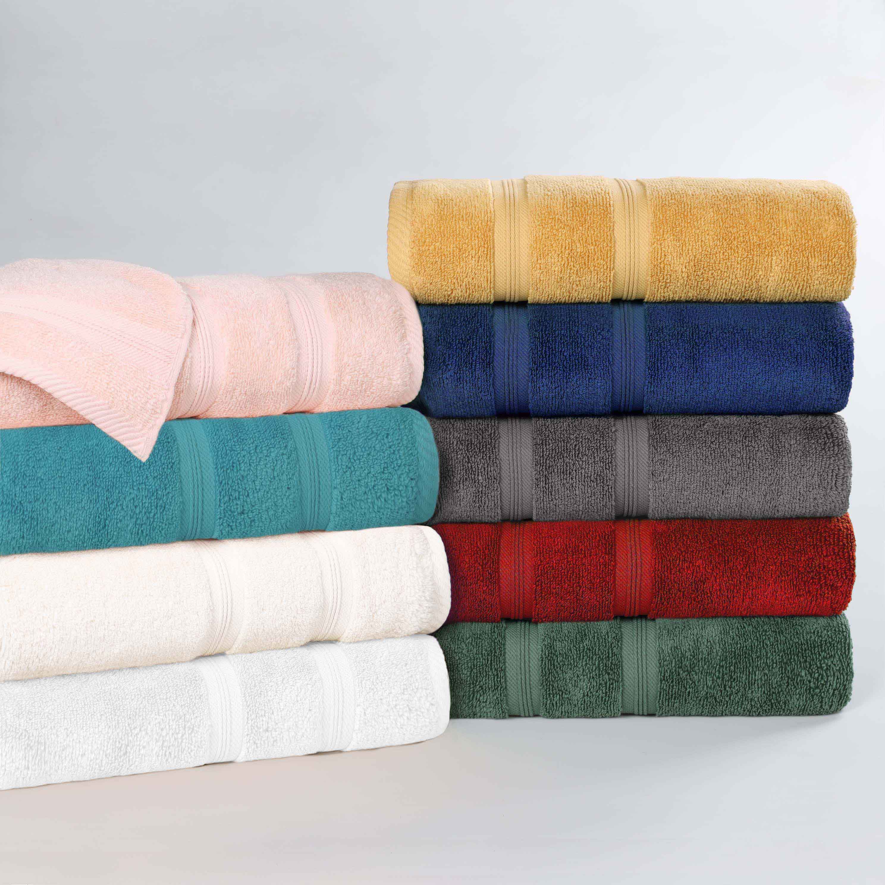 Smart Dry Zero Twist Cotton Medium Weight 3 Piece Assorted Towel Set - Towel Set by Superior Brand