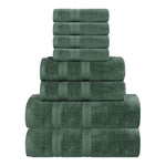 Smart Dry Zero Twist Cotton Medium Weight 8 Piece Assorted Towel Set - Towel Set by Superior