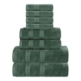 Smart Dry Zero Twist Cotton Medium Weight 8 Piece Assorted Towel Set - Towel Set by Superior