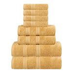 Smart Dry Zero Twist Cotton Medium Weight 8 Piece Assorted Towel Set - Towel Set by Superior