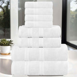 Smart Dry Zero Twist Cotton Medium Weight 8 Piece Assorted Towel Set - Towel Set by Superior