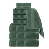 Smart Dry Zero Twist Cotton Medium Weight 9 Piece Assorted Towel Set - Towel Set by Superior