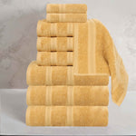 Smart Dry Zero Twist Cotton Medium Weight 9 Piece Assorted Towel Set - Towel Set by Superior