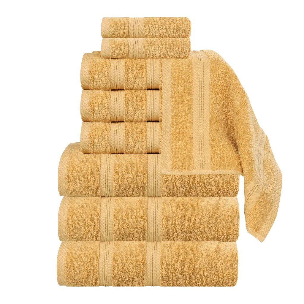 Smart Dry Zero Twist Cotton Medium Weight 9 Piece Assorted Towel Set - Towel Set by Superior Brand