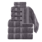 Smart Dry Zero Twist Cotton Medium Weight 9 Piece Assorted Towel Set - Towel Set by Superior