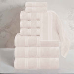 Smart Dry Zero Twist Cotton Medium Weight 9 Piece Assorted Towel Set - Towel Set by Superior