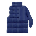 Smart Dry Zero Twist Cotton Medium Weight 9 Piece Assorted Towel Set - Towel Set by Superior