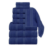 Smart Dry Zero Twist Cotton Medium Weight 9 Piece Assorted Towel Set - Towel Set by Superior