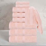 Smart Dry Zero Twist Cotton Medium Weight 9 Piece Assorted Towel Set - Towel Set by Superior