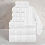 Smart Dry Zero Twist Cotton Medium Weight 9 Piece Assorted Towel Set - Towel Set by Superior