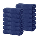 Smart Dry Zero Twist Cotton Medium Weight Face Towels, Set of 12 - Face Towel Set by Superior
