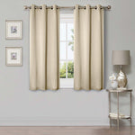 Solid Machine Washable Room Darkening Blackout Curtain 42 Inches - Blackout Curtains by Superior