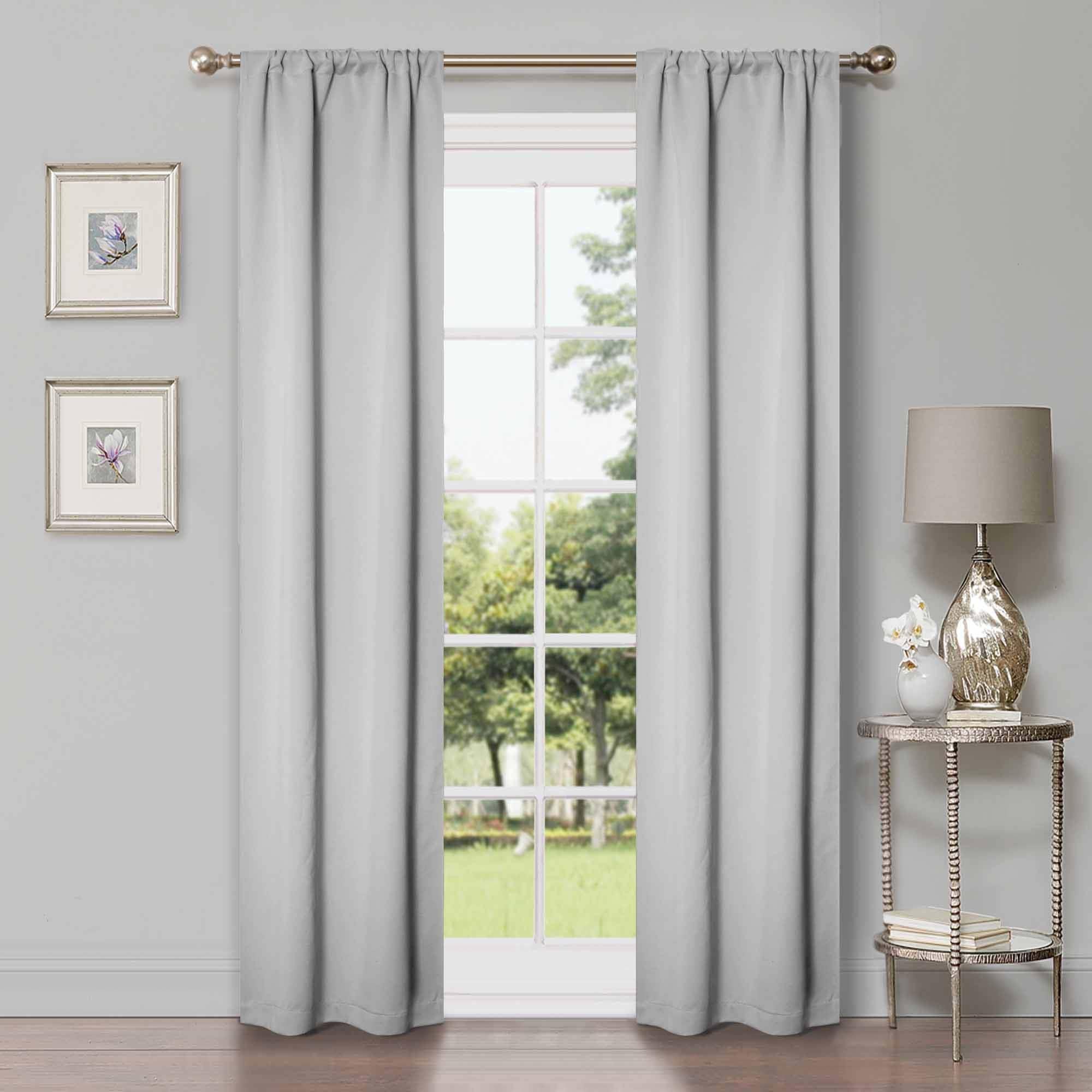 Solid Machine Washable Room Darkening Blackout Curtains, Set of 2 - Blackout Curtains by Superior