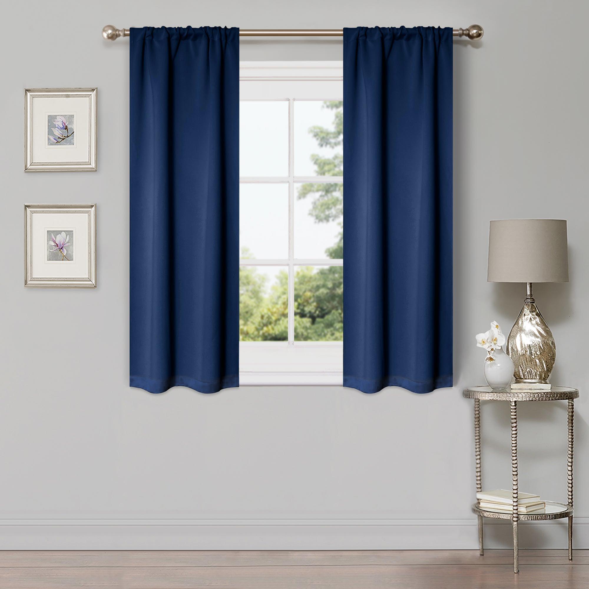Solid Machine Washable Room Darkening Blackout Curtains, Set of 2 - Blackout Curtains by Superior Brand