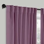 Solid Room Darkening Blackout Curtain Panels, Back Tabs, Set of 2 - Blackout Curtains by Superior