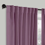 Solid Room Darkening Blackout Curtain Panels, Back Tabs, Set of 2 - Blackout Curtains by Superior